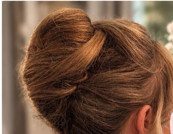 Bridal updo detail, Yiqara Hair Co.